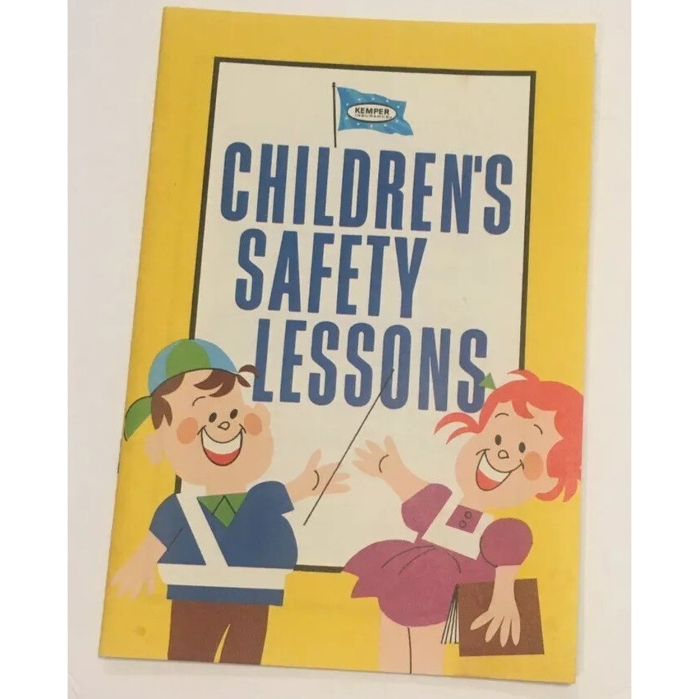 Vtg Childrens Safety Lessons Coloring Book Songs Kemper Insurance 1963 Unused
